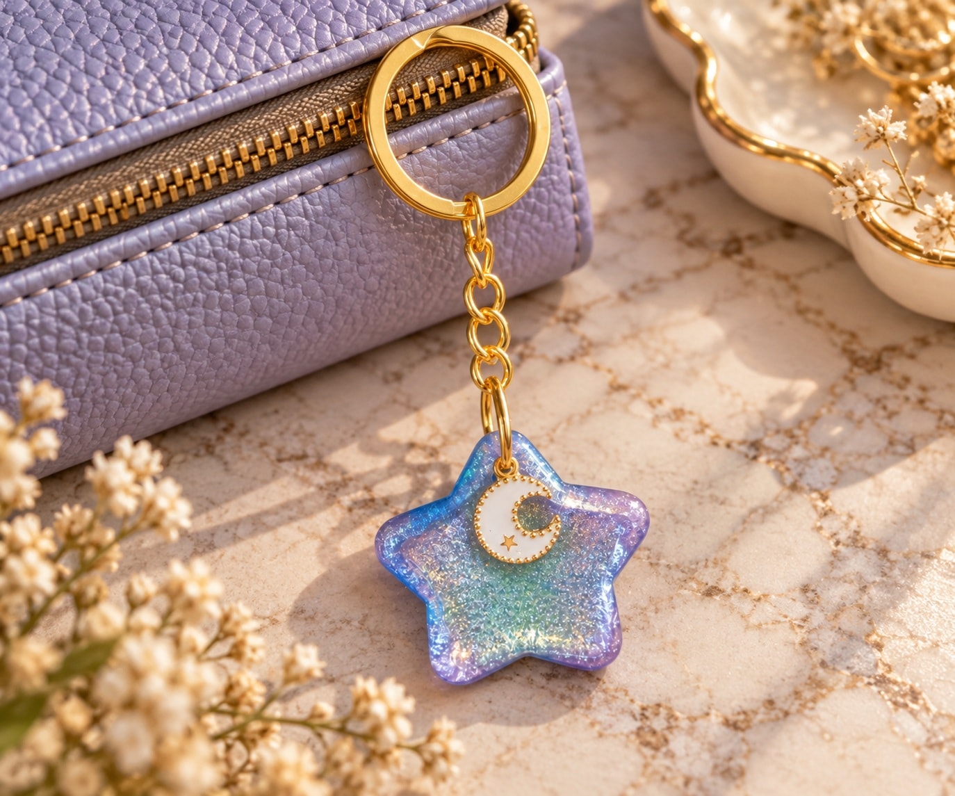 Celestial Star Keychain