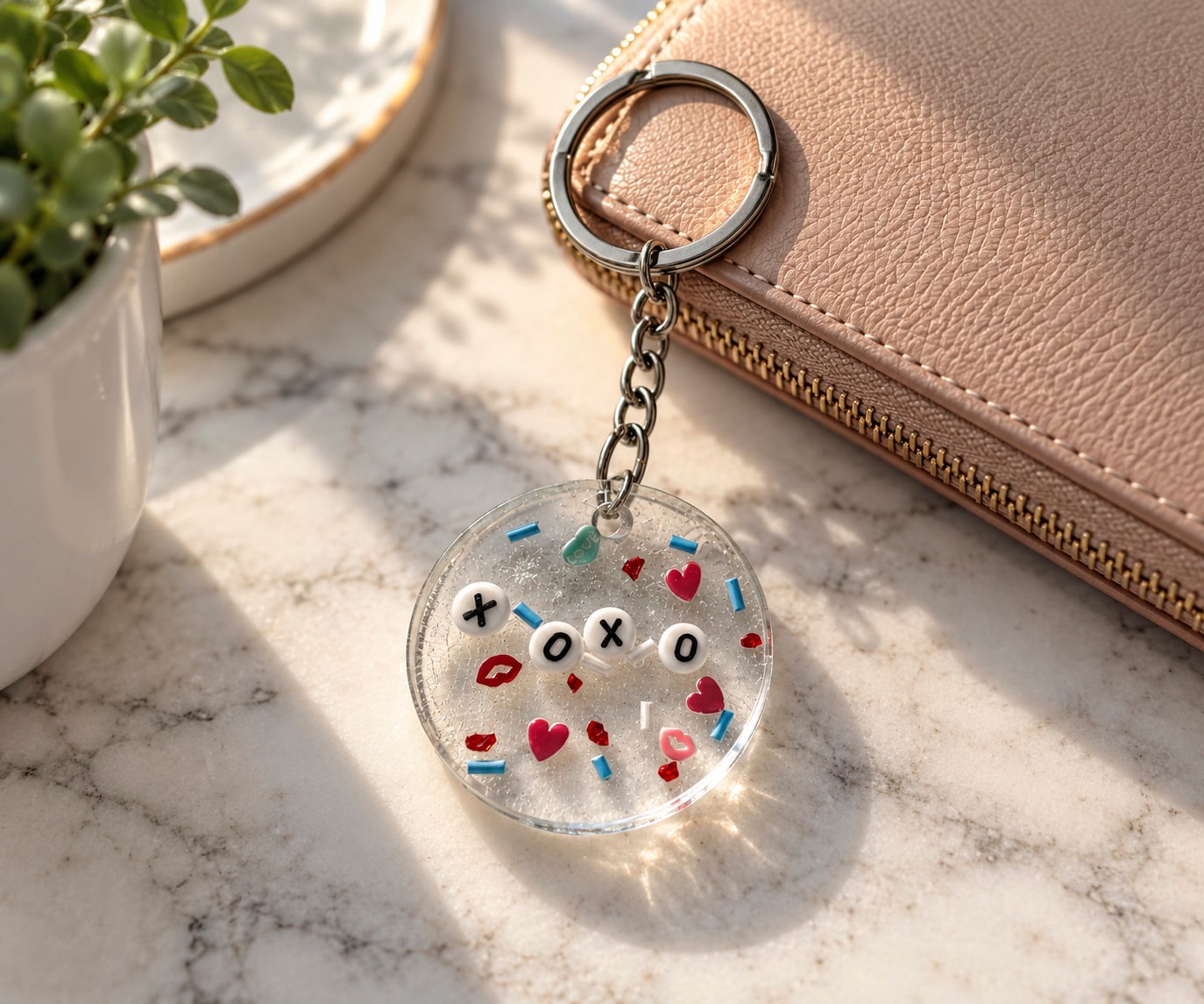 XOXO Sprinkle Keychain